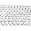 Victorian Penny XL Gloss White 33cm x 31.2cm (2.8cm x 2.8cm) Mosaic Tile