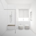 Victorian Penny XL Gloss White 33cm x 31.2cm (2.8cm x 2.8cm) Mosaic Tile