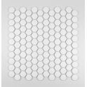 Victorian Penny XL Matt White 33cm x 31.2cm (2.8cm x 2.8cm) Mosaic Tile