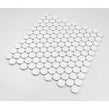 Victorian Penny XL Matt White 33cm x 31.2cm (2.8cm x 2.8cm) Mosaic Tile