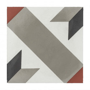 Encaustic Vintage Arrow 20cm x 20cm Wall & Floor Tile