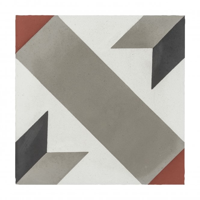 Encaustic Vintage Arrow 20cm x 20cm Wall & Floor Tile