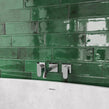 Vintage Bumpy Green 10cm x 30cm Wall Tile
