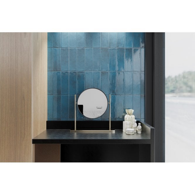 Vintage Bumpy Light Blue 10cm x 30cm Wall Tile