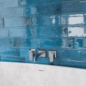 Vintage Bumpy Light Blue 10cm x 30cm Wall Tile
