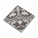 Encaustic Vintage Firenze Grey 20cm x 20cm Wall & Floor Tile