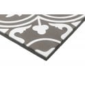 Encaustic Vintage Firenze Grey 20cm x 20cm Wall & Floor Tile