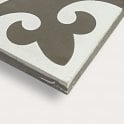 Encaustic Vintage Firenze Light Grey 20cm x 20cm Wall & Floor Tile