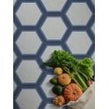 Encaustic Vintage Hexagon Blue 20cm x 20cm Wall & Floor Tile