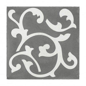 Encaustic Vintage Legend Dark 20cm x 20cm Wall & Floor Tile
