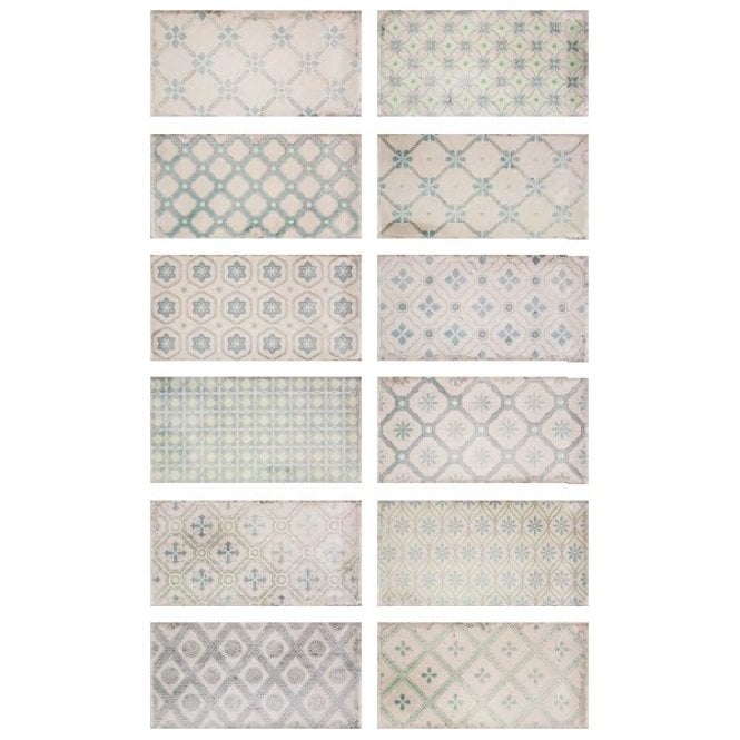 Vita Natura Decor Mix Gloss 10cm x 20cm Wall Tile