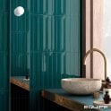 Equipe Vitral Axis Petrol Reactive 5cm x 40cm Wall Tile