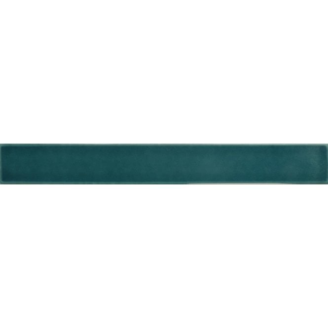 Equipe Vitral Petrol Reactive 5cm x 40cm Wall Tile