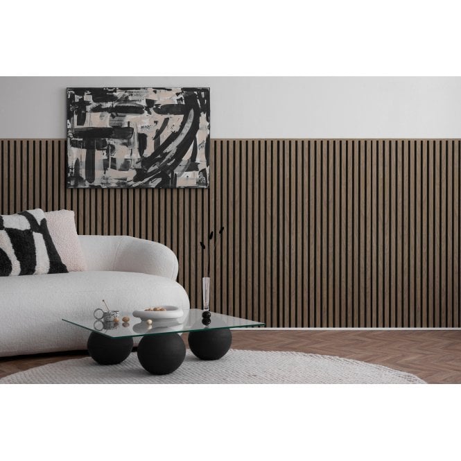 Walnut Acoustic Wood Panel 120cm x 60cm x 21mm