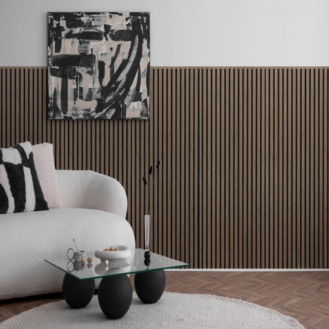 Walnut Acoustic Wood Panel 120cm x 60cm x 21mm