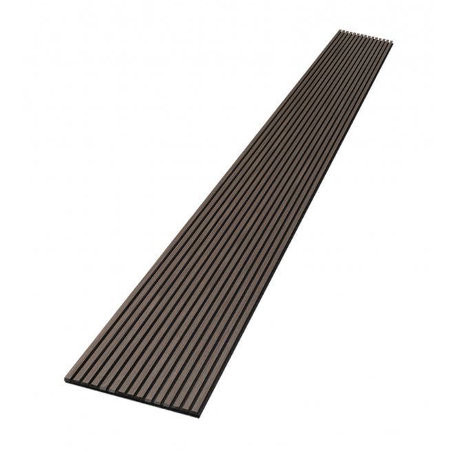Walnut Brown Acoustic Wood Panel 240cm x 60cm x 21mm