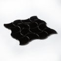 Wave Black Gloss 28.5cm x 30cm Wall Tile