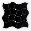 Wave Black Matt 28.5cm x 30cm Wall Tile