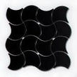 Wave Black Matt 28.5cm x 30cm Wall Tile