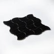 Wave Black Matt 28.5cm x 30cm Wall Tile