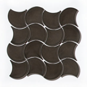 Wave Grey Gloss 28.5cm x 30cm Wall Tile