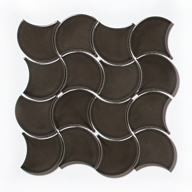 Wave Grey Gloss 28.5cm x 30cm Wall Tile