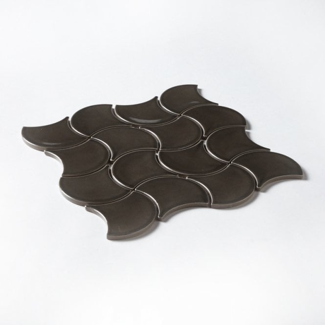 Wave Grey Gloss 28.5cm x 30cm Wall Tile