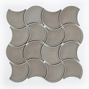 Wave Oatmeal Gloss 28.5cm x 30cm Wall Tile