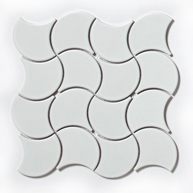 Wave White Matt 28.5cm x 30cm Wall Tile