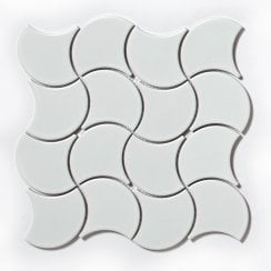 Wave White Matt 28.5cm x 30cm Wall Tile