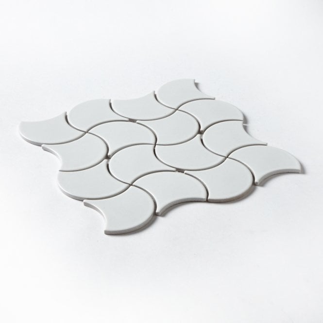 Wave White Matt 28.5cm x 30cm Wall Tile