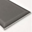 British Ceramic Tile Webb Grey Bevel Gloss Metro V&A 14.8cm x 49.8cm Wall Tile