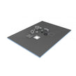 Tile Bank Wet Room Shower Tray Kit 1200mm x 1200mm Off Set Drain 20mm