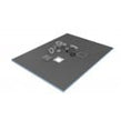 Tile Bank Wet Room Shower Tray Kit 800mm x 800mm Off Set Drain 20mm