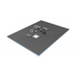 Tile Bank Wet Room Shower Tray Kit 900mm x 900mm Off Set Drain 20mm