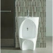 White Ceramic Wudu Sink and Foot Wash Basin, Tap and Fittings