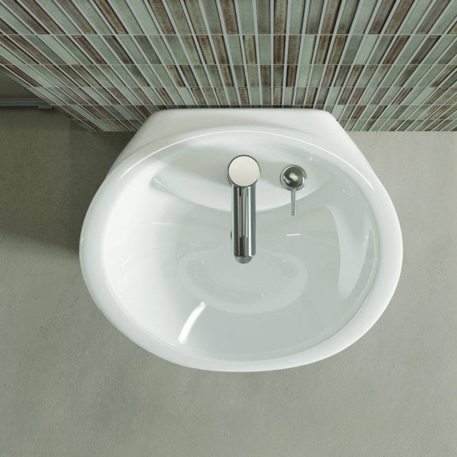 White Ceramic Wudu Sink and Foot Wash Basin, Tap and Fittings