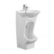 White Easy Wash Dual-Level Wudu Basin, Tap and Fittings