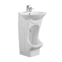 White Easy Wash Dual-Level Wudu Basin, Tap and Fittings