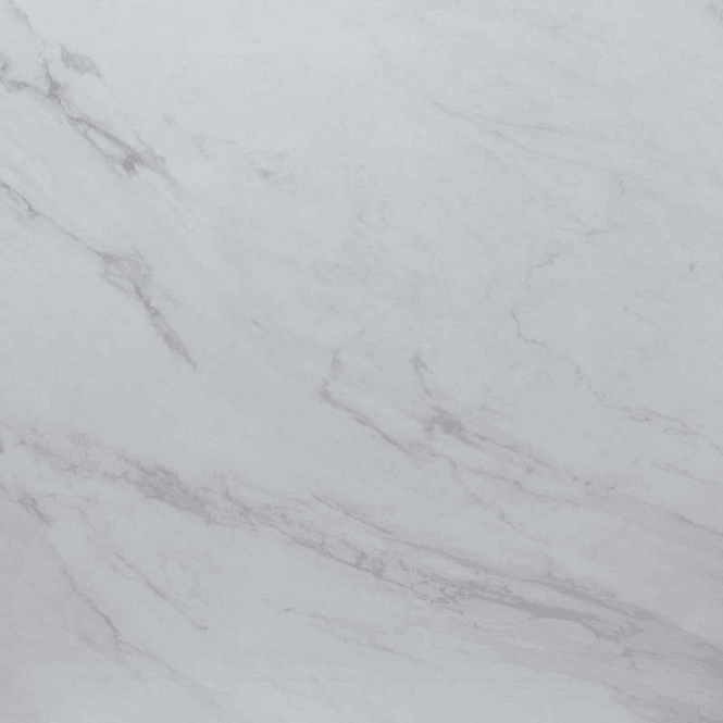 White Marble Effect Polished Porcelain Floor Tile 80cm x 80cm