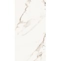 White Marble Effect Rectified Gloss Porcelain 30cm x 60cm Wall and Floor Tile