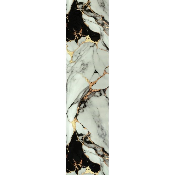 White Marble Golden Showerboard 240cm x 60cm x 10mm - BOX DEAL