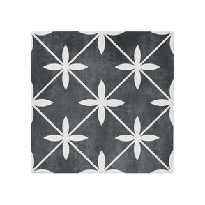 Wicker Charcoal 33cm x 33cm Floor Tile