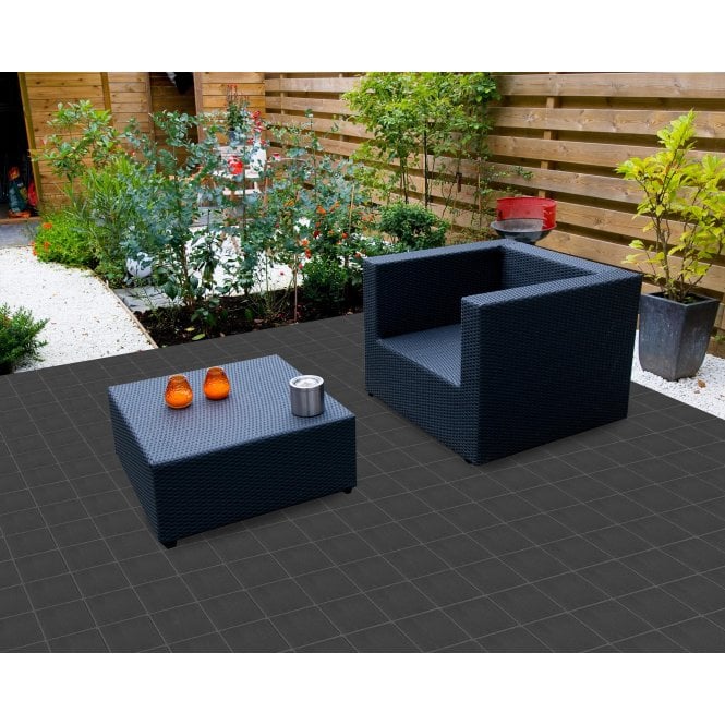 Winston Midnight 39.4cm x 39.4cm (9.5cm x 9.5cm) XL Mosaic Tile
