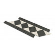 Winston Snow and Midnight Chequer 27.2cm x 11.7cm Border Tile