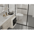 Winston Snow and Midnight Chequer 30.6cm x 30.6cm (4.8cm x 4.8cm) Mosaic Tile