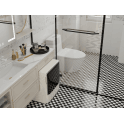 Winston Snow and Midnight Chequer 30.6cm x 30.6cm (4.8cm x 4.8cm) Mosaic Tile