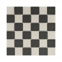 Winston Snow and Midnight Chequer 30.6cm x 30.6cm (4.8cm x 4.8cm) Mosaic Tile