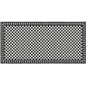 Winston Snow and Midnight Chequer 39.4cm x 39.4cm (9.5cm x 9.5cm) XL Mosaic Tile