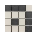 Winston Snow and Midnight Enfield 20.4cm x 20.4cm Mosaic Tile
